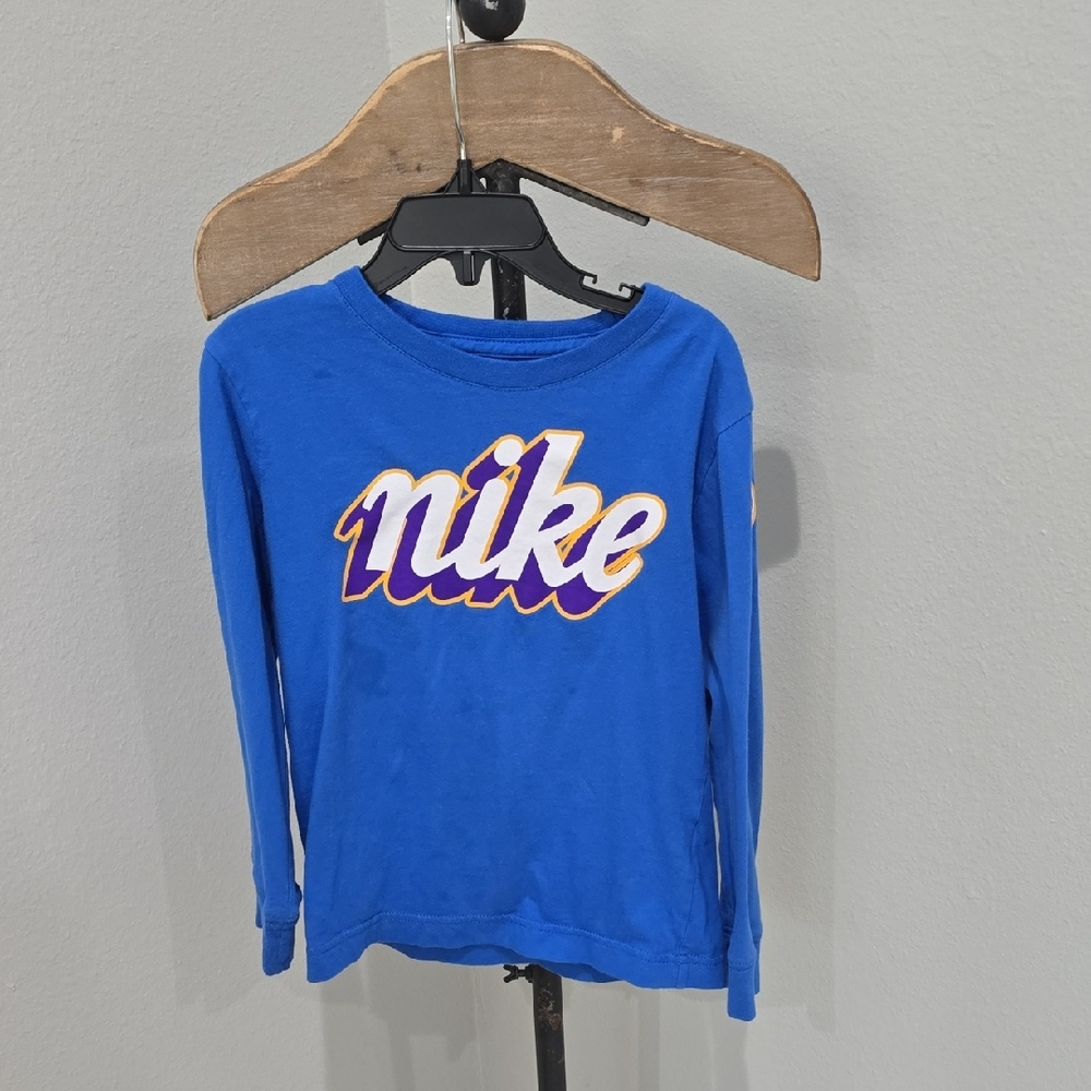 Nike Kids Royal Blue Long Sleeve Tee Boys Size 6